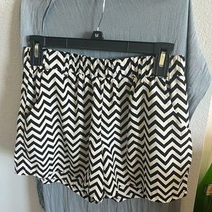BeBop Zebra striped shorts, size Med